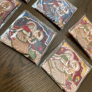 6 New Sealed Perfume Sachets. Handmade in India.